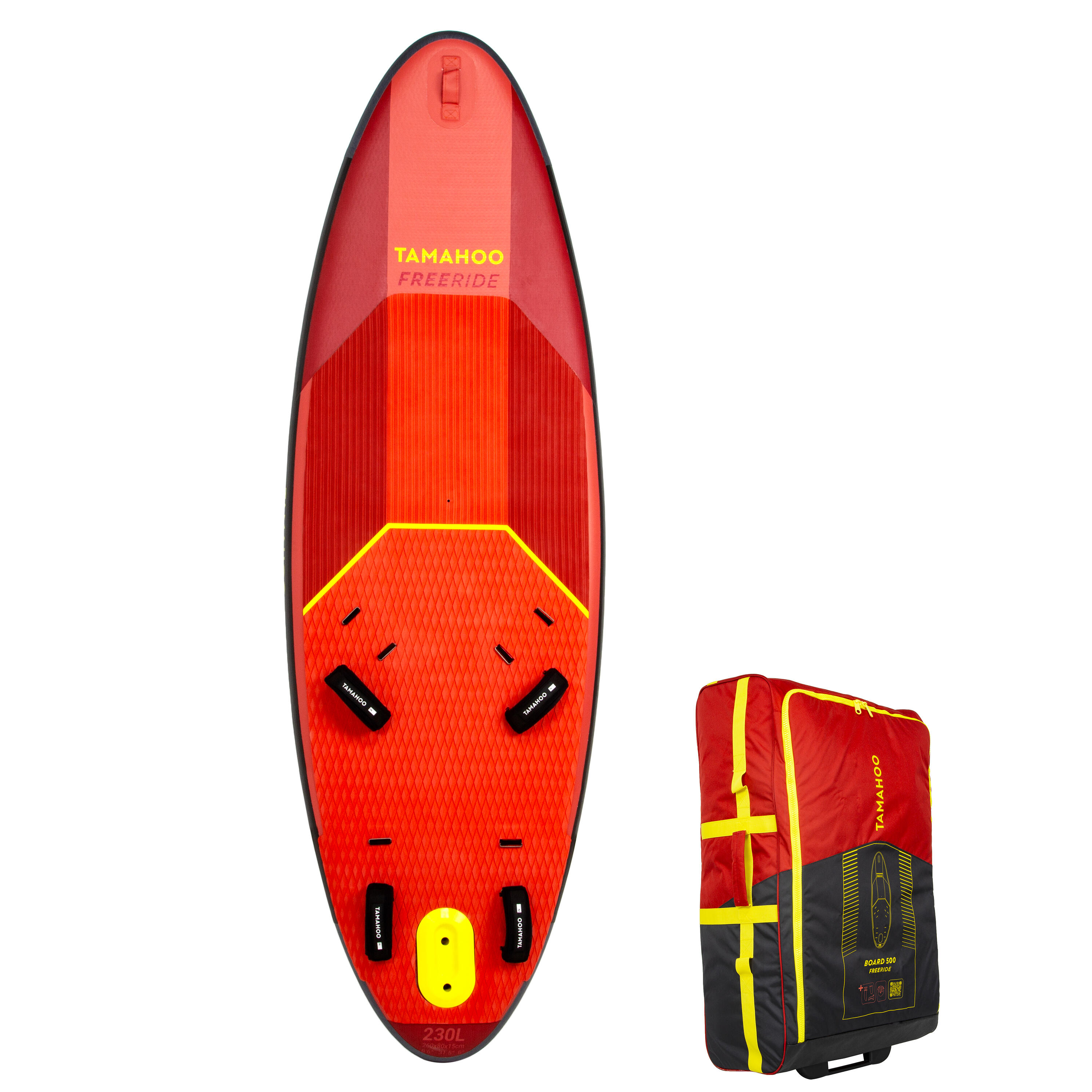 Placă gonflabilă windsurf FREERIDE 500 Roșu
