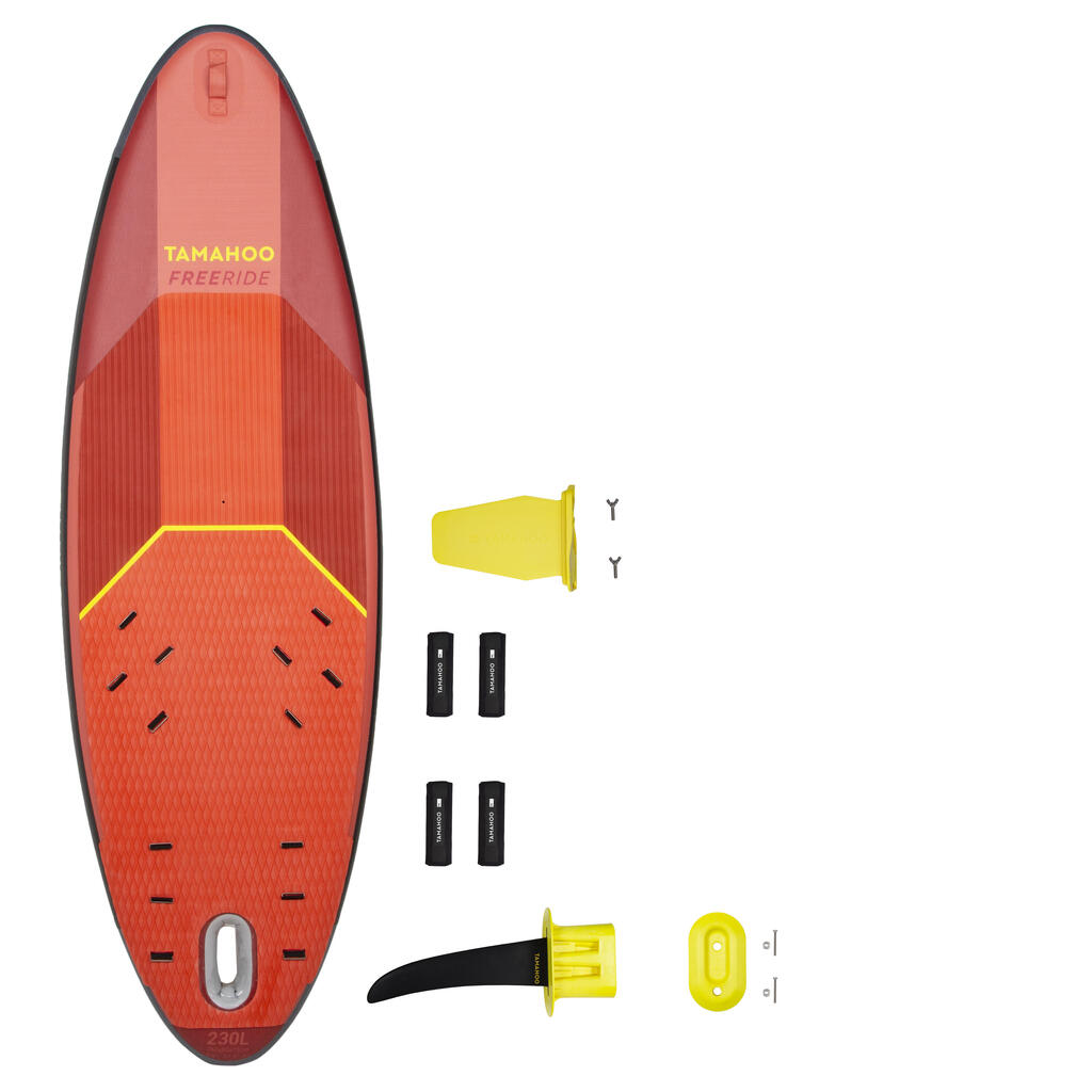 INFLATABLE WINDSURFING BOARD FREE RIDE 500 - RED