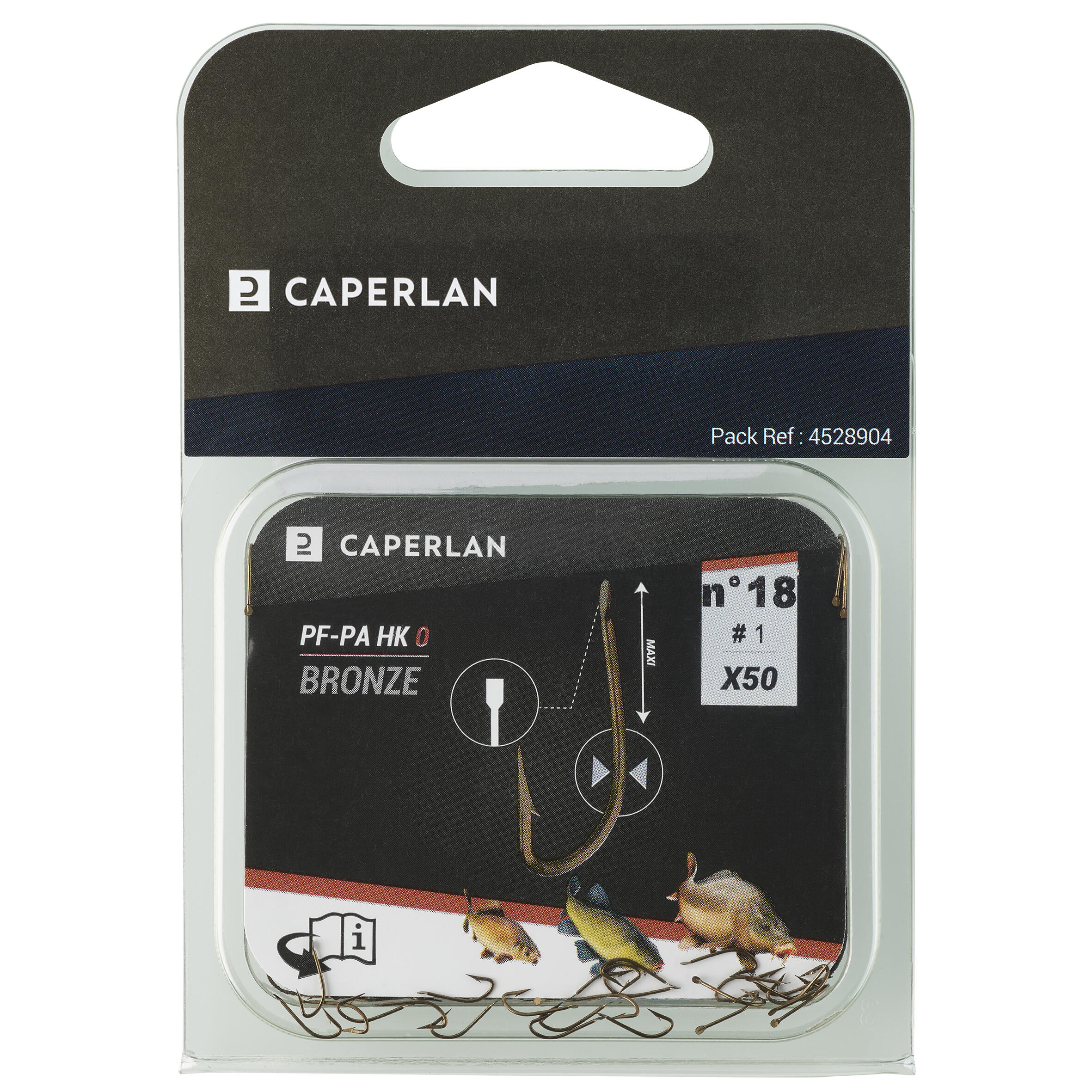 Lot De 100 Hameçons Carlisle Bronze Taille 4/0 - Pêche En Eau Douce - Boîte Avec Défauts (voir Description)