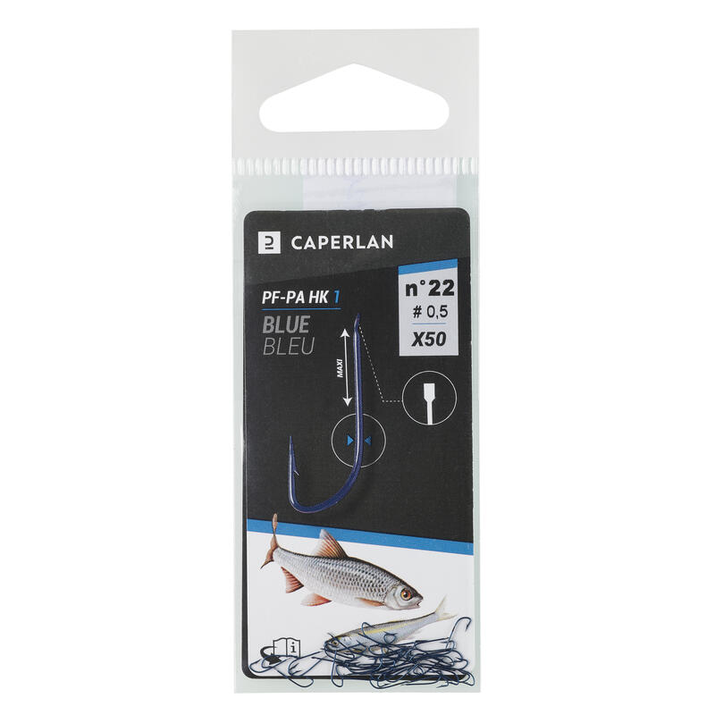 Anzuelo Pesca Coup PA HK 1 Azul Simple Sin Montar x50