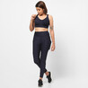 Women Gym Leggings Polyester With Phone Pocket  Navy Blue