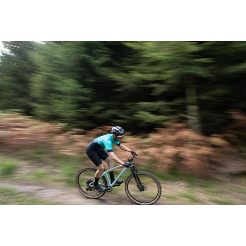 Pánské cyklistické kraťasy na horské kolo Race 720 modro-tyrkysové 
