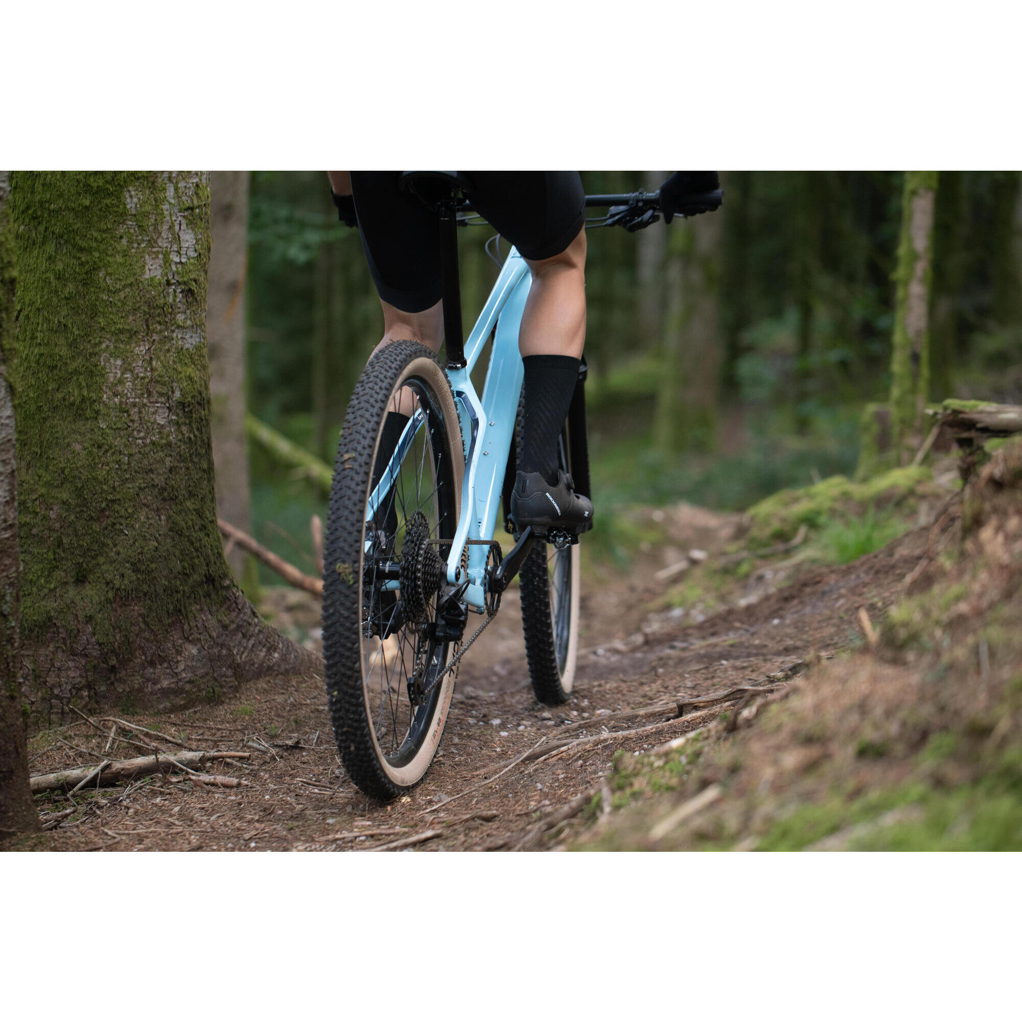 BICICLETA BTT CROSS COUNTRY ROCKRIDER RACE 740 Quadro em Carbono Azul Recon