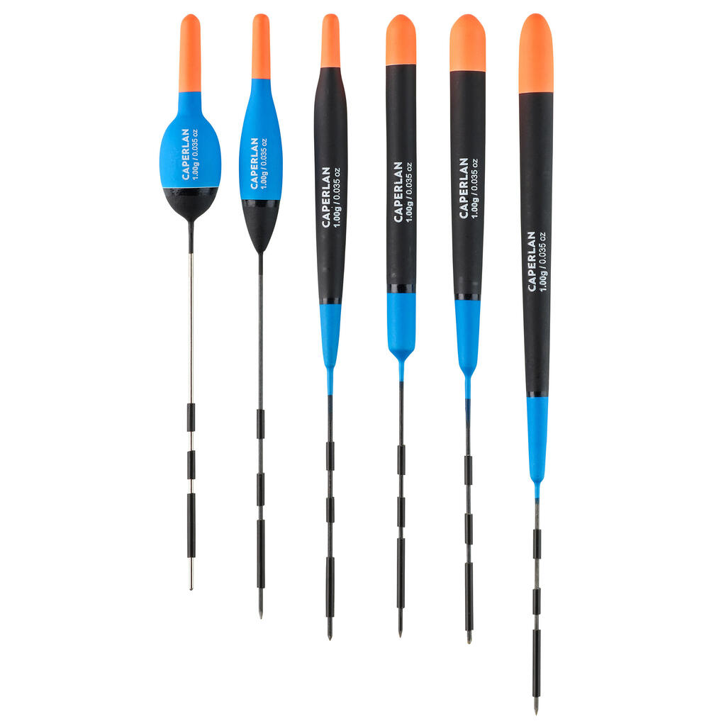 Set od 6 plovaka F100 CL ( 0,5 g ) 