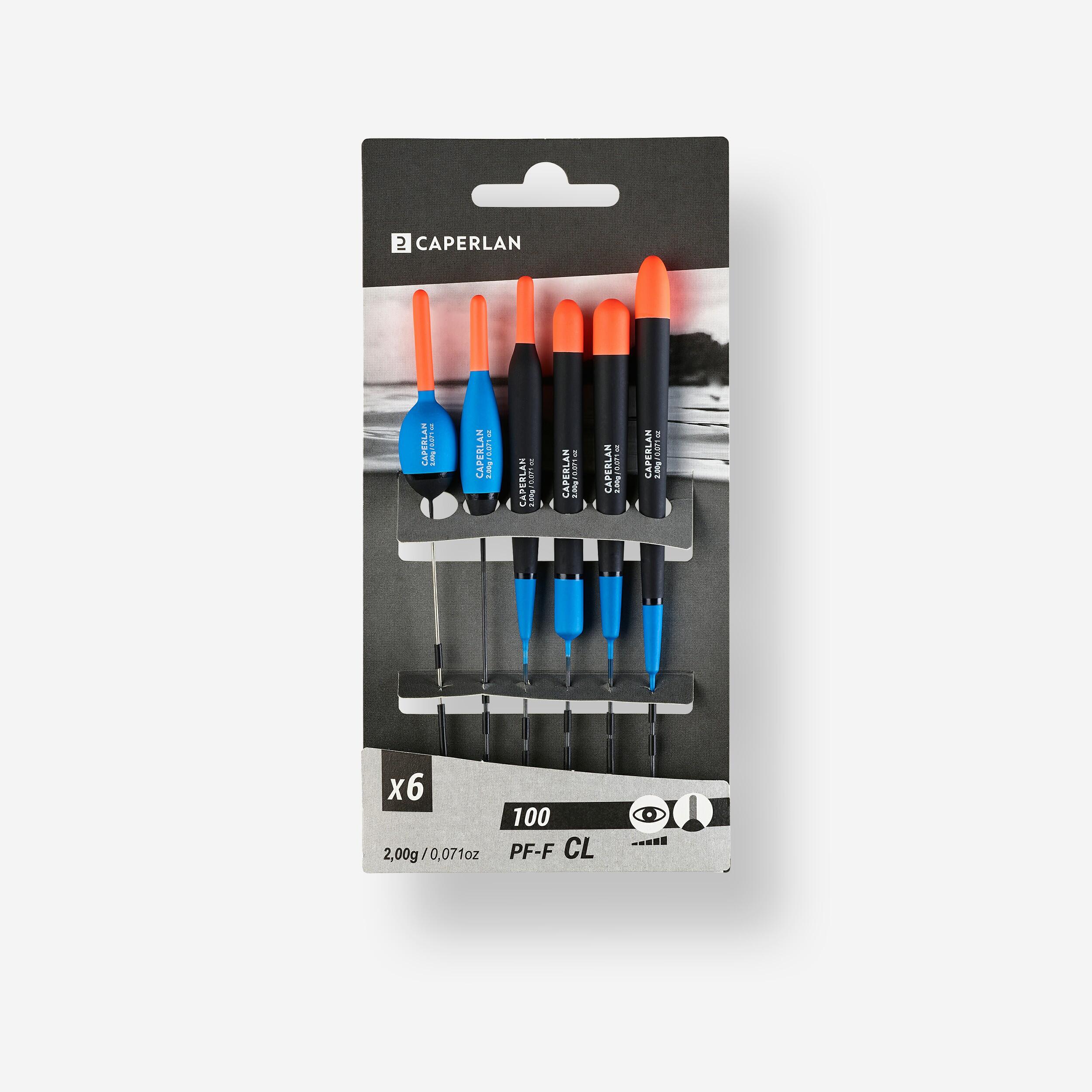 Conjunto de 6 boias pesca direta f100 cl 2g