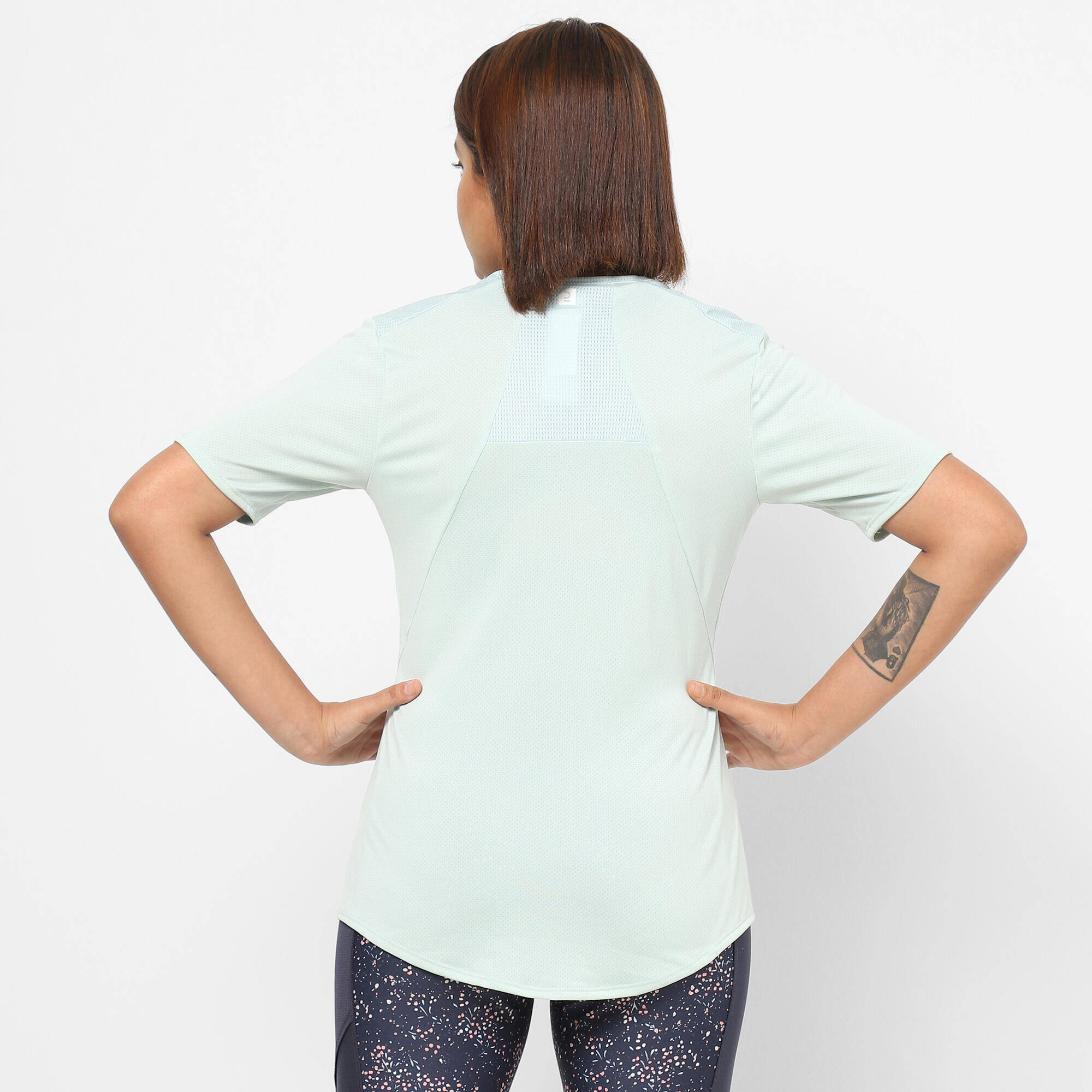 Women Gym Tshirt Polyester Mint -  4