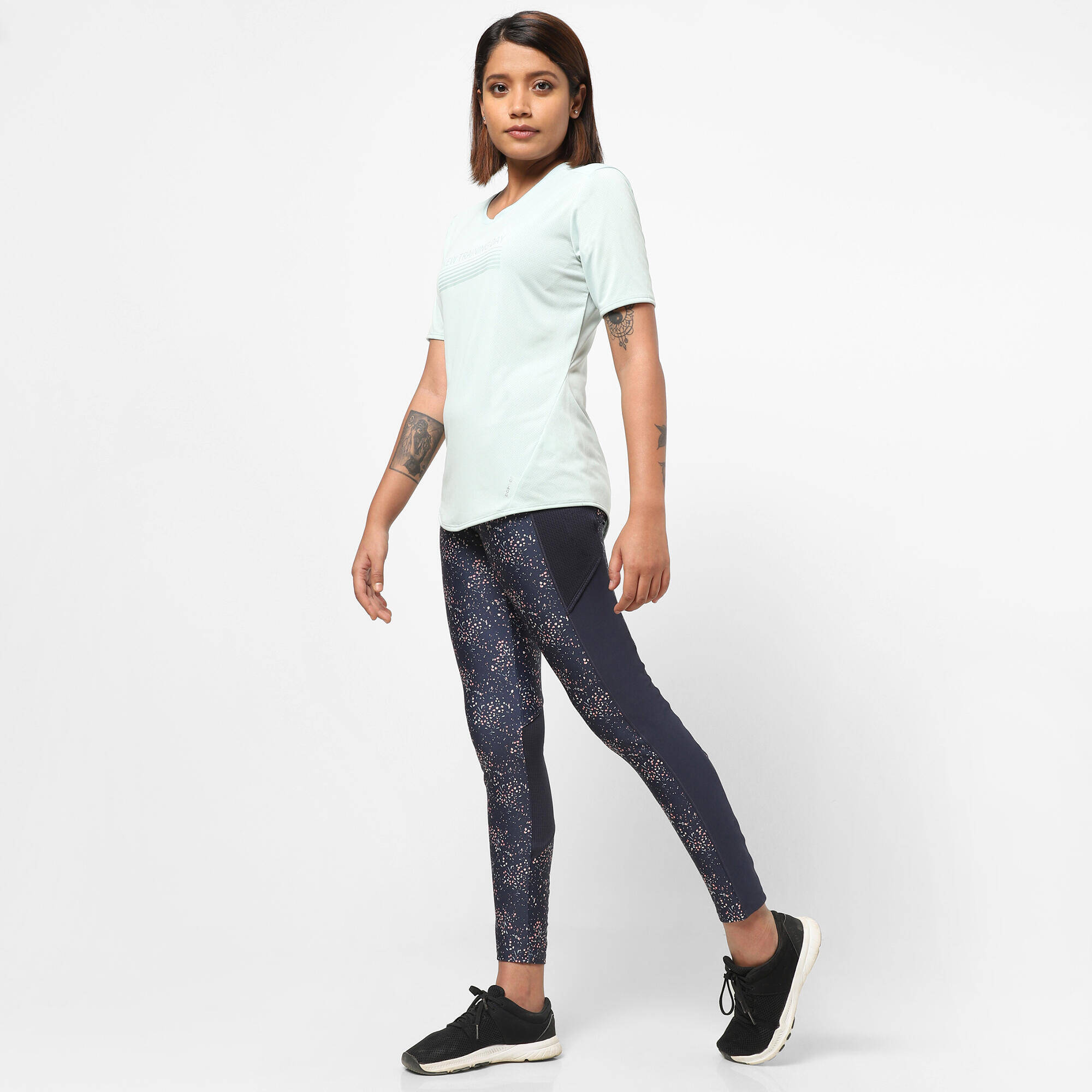 Women Gym Tshirt Polyester Mint -  1