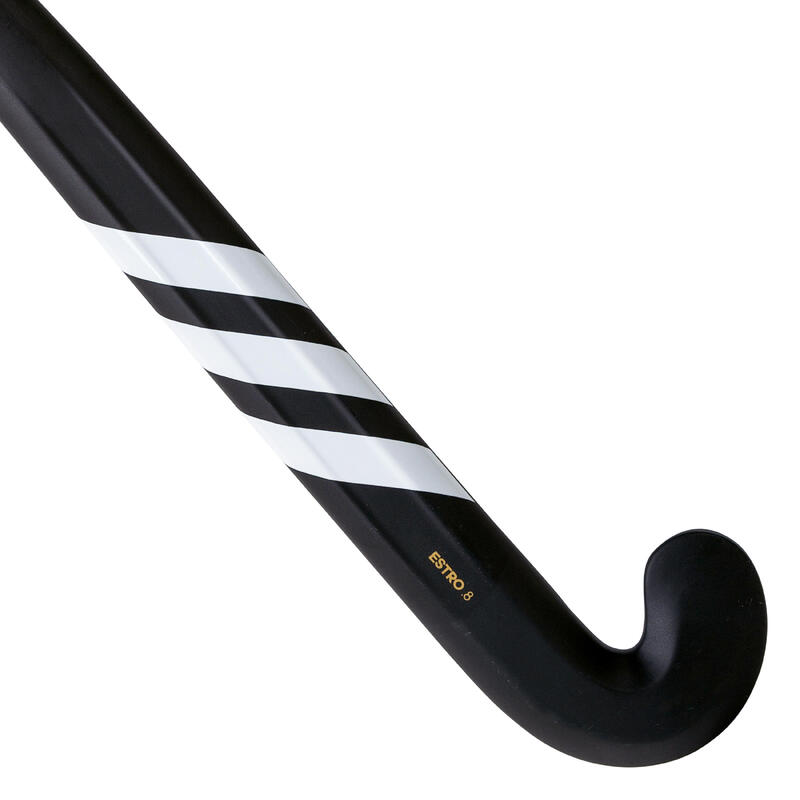 Stick de hockey ado fibre de verre mid bow Estro 8. noir or