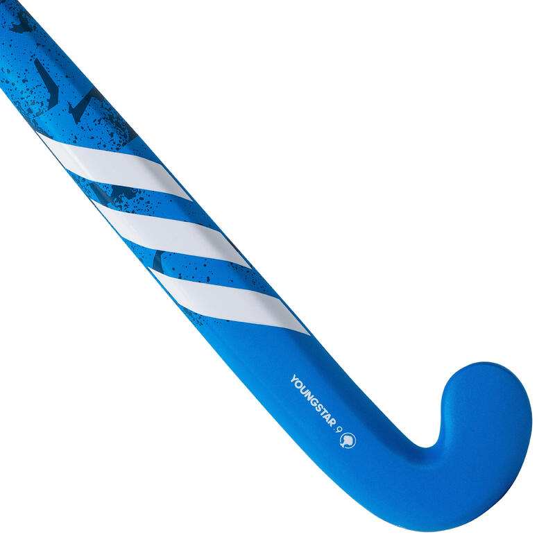 Feldhockeyschläger aus Holz Youngstar Kinder blau/weiss