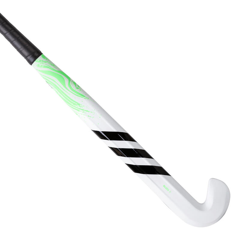 Stick de hockey adulte confirmé low bow 30% carbone Ruzo.6 blanc vert