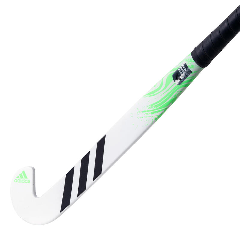 Hockeystick gevorderde volwassenen Ruzo.6 low bow 30% carbon wit/groen