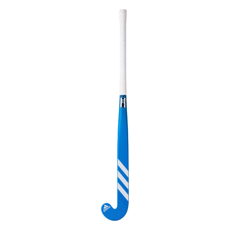 Stick de hockey ado fibre de verre mid bow Fabela 8. Bleu Blanc
