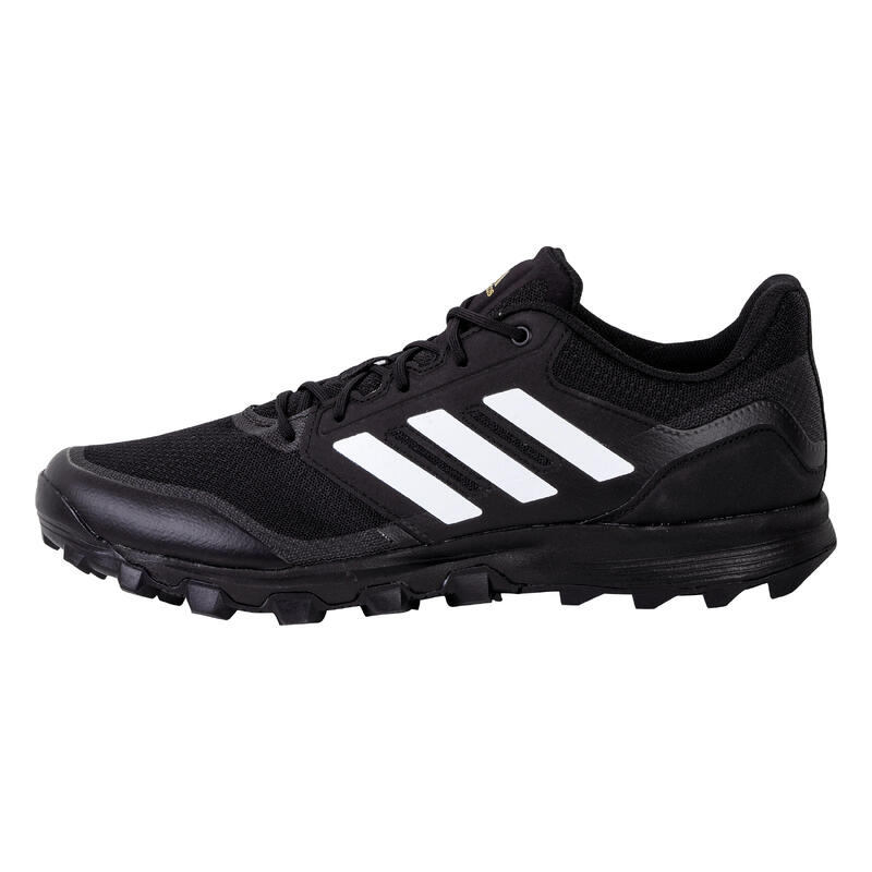 Zapatillas de hockey sobre hierba hombre intensidad media alta Flexcloud negro