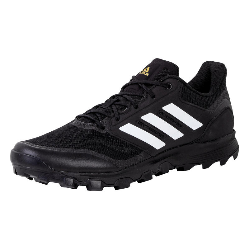 Zapatillas de hockey sobre hierba hombre intensidad media alta Flexcloud negro