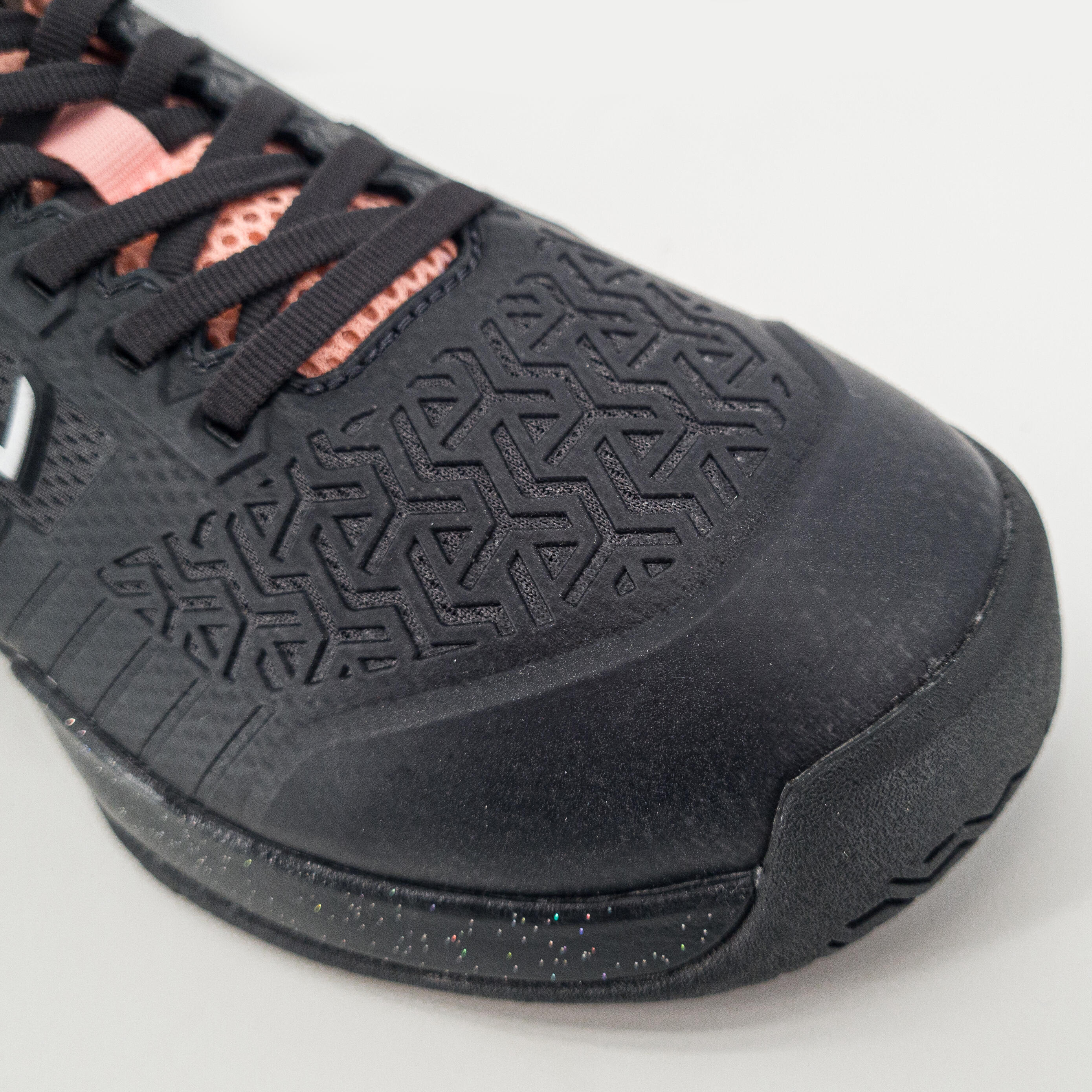 CHAUSSURES DE TENNIS ENFANT ARTENGO TS990 JR NOIR PAILLETTE 4/10