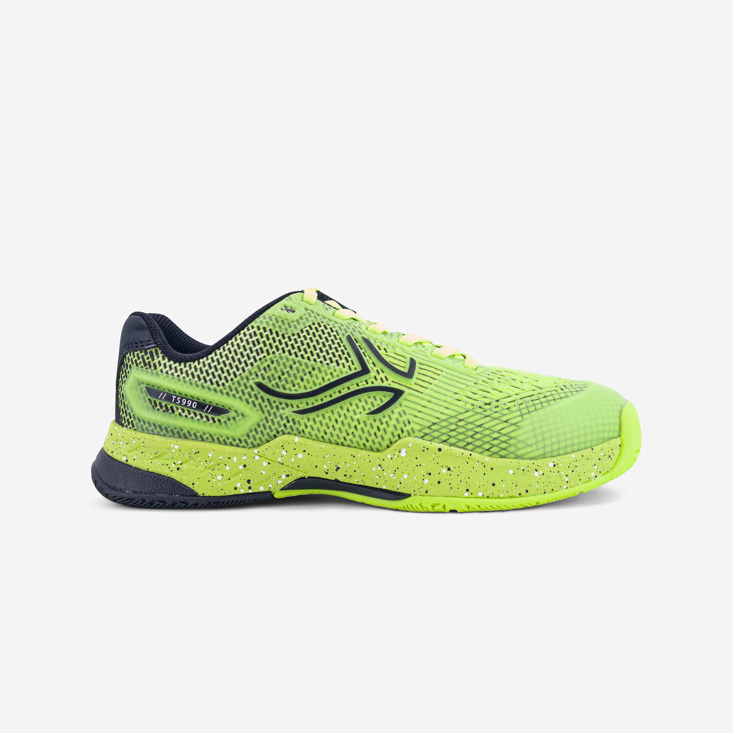 fluo lime yellow / asphalt blue