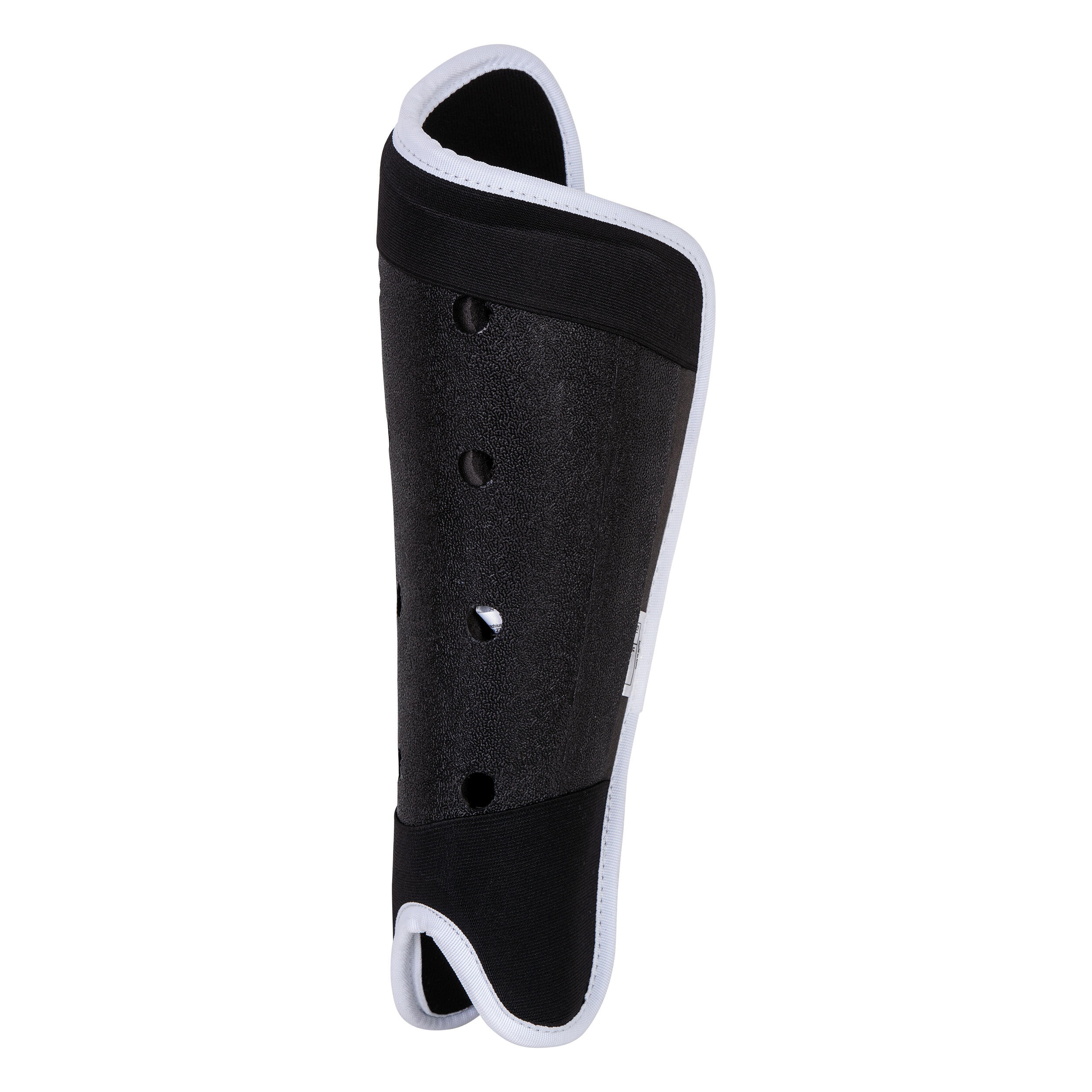 FH100 low-intensity adult field field hockey shin guards black white