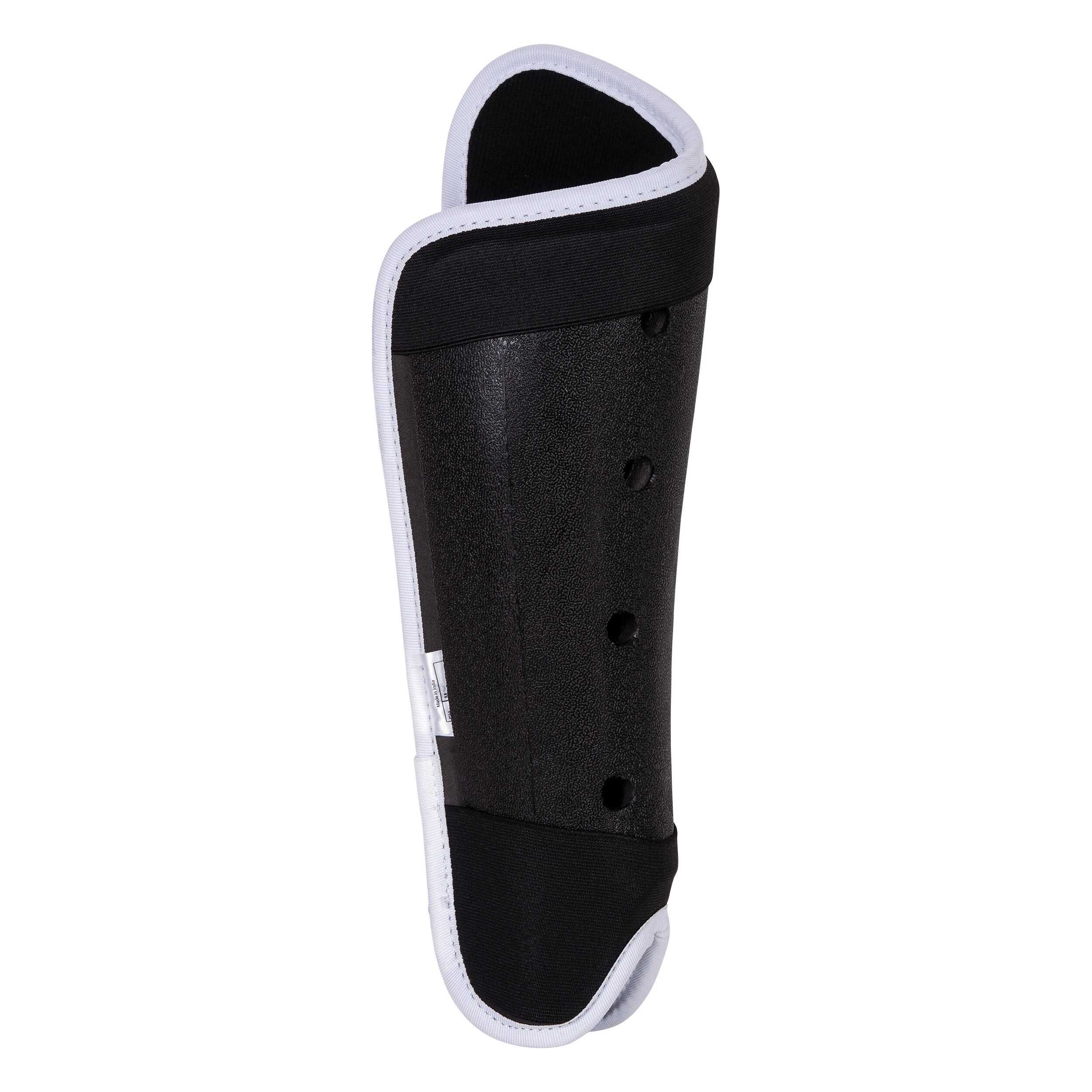 FH100 low-intensity adult field field hockey shin guards black white