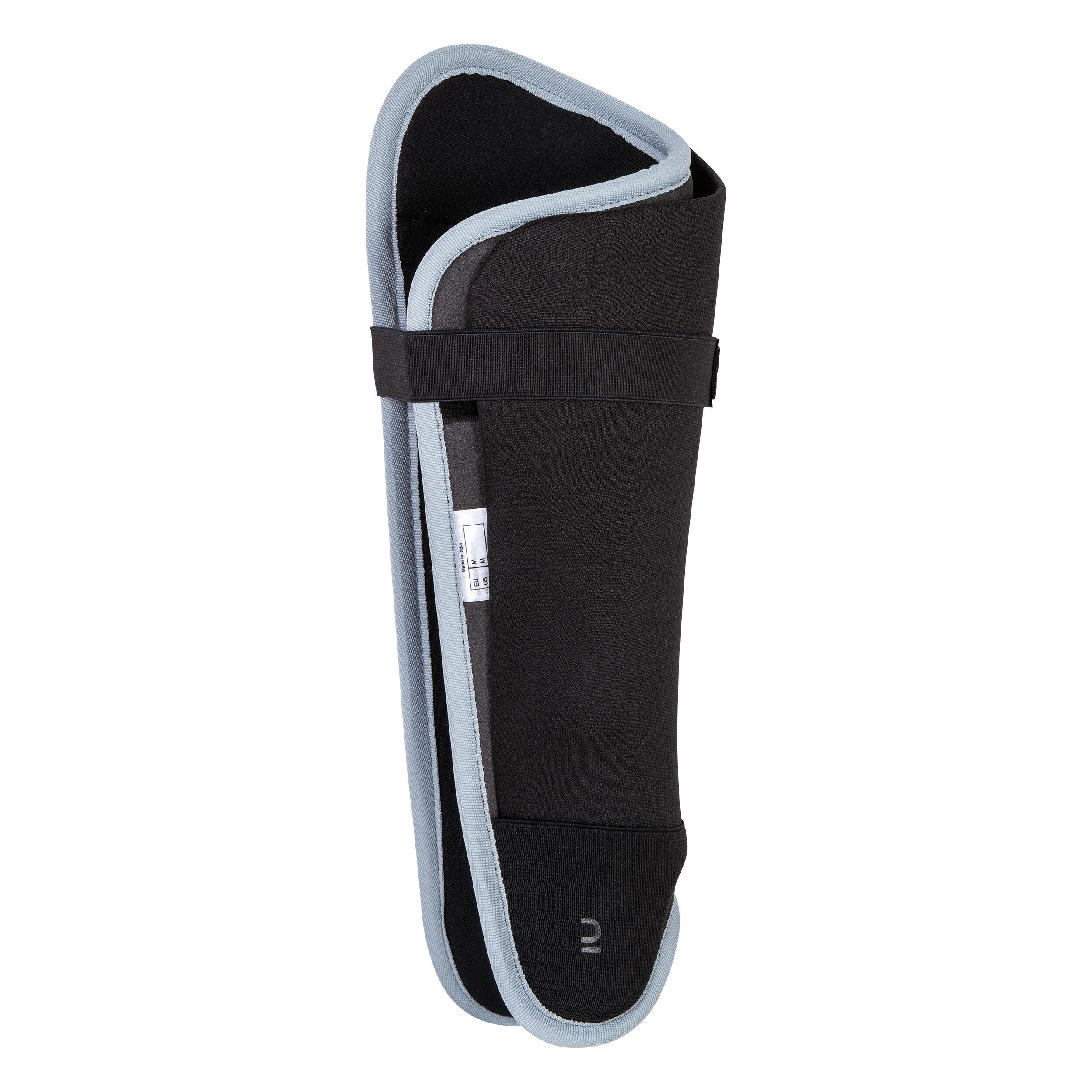 FH500 adult medium intensity field field hockey shin guards black grey