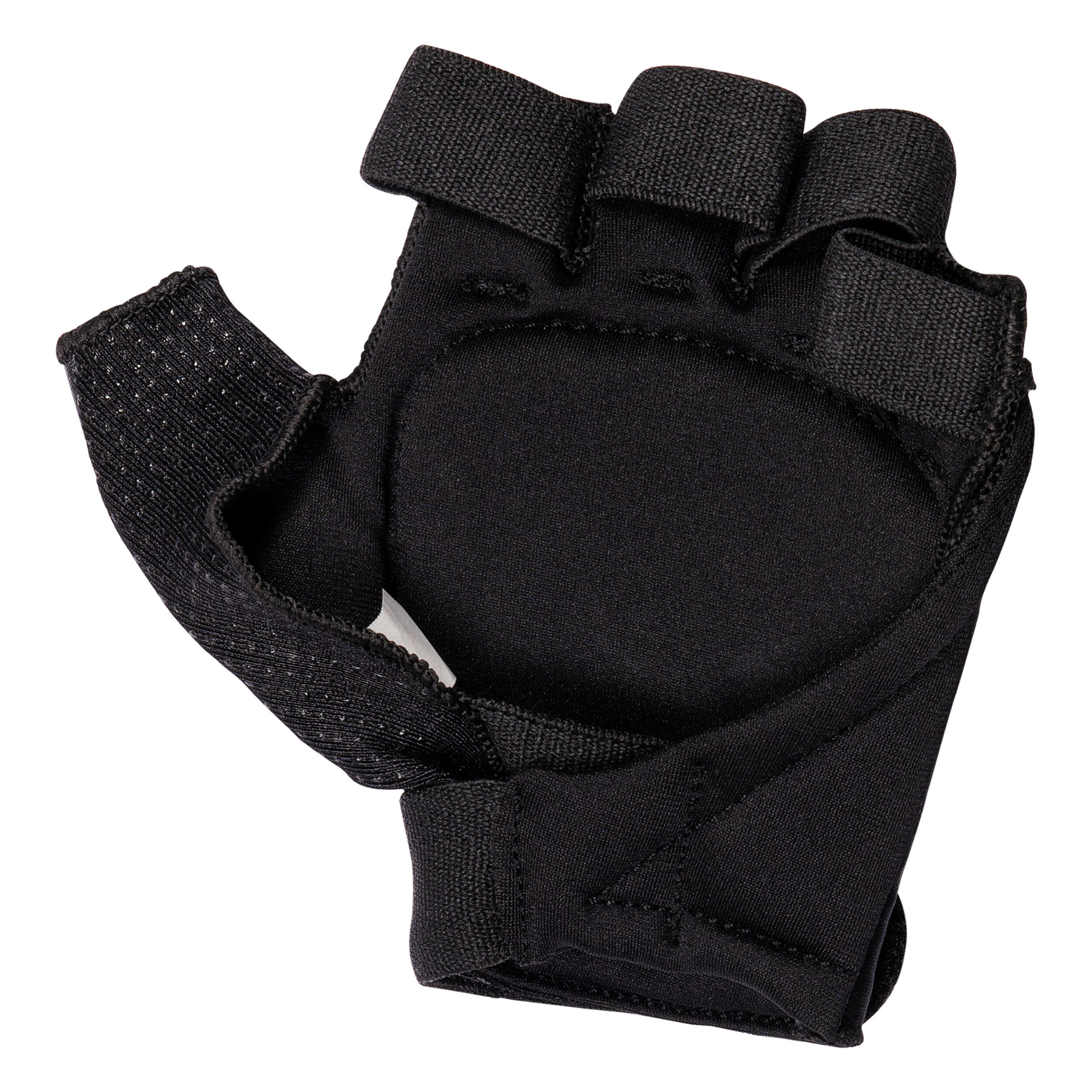 Kids'/Adult Medium-Intensity 1 Knuckle Field Hockey Glove FG510 - Black/Grey 3/6