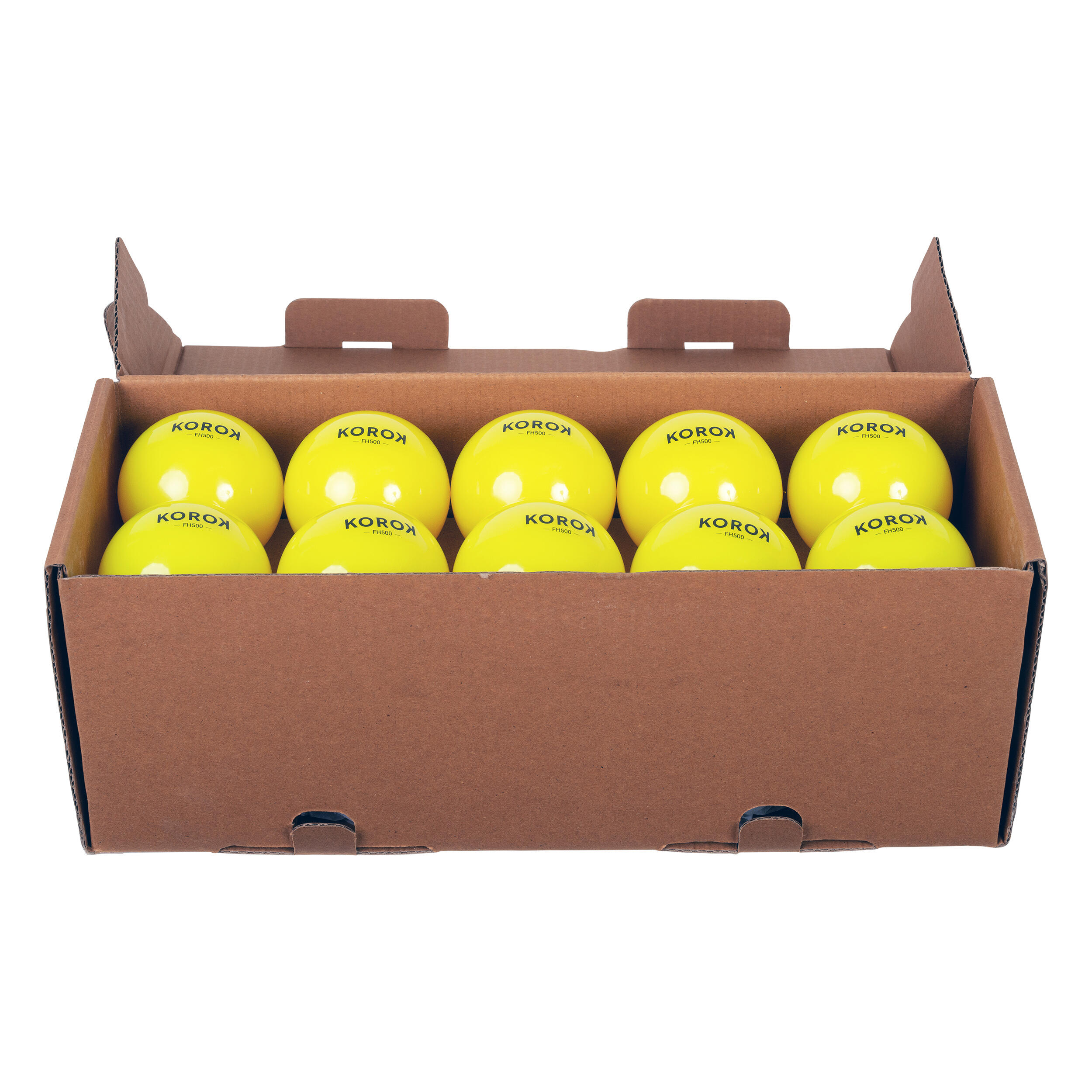 KOROK Smooth Field Hockey Ball FH500 20-pack - Yellow