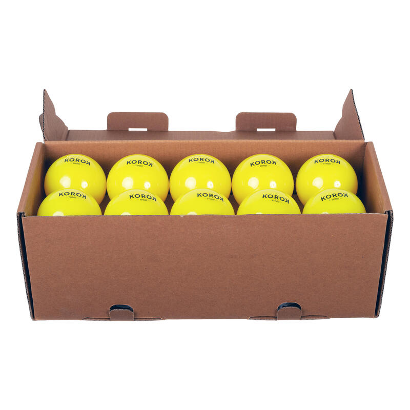 Gladde hockeyballen FH500 geel 20 stuks