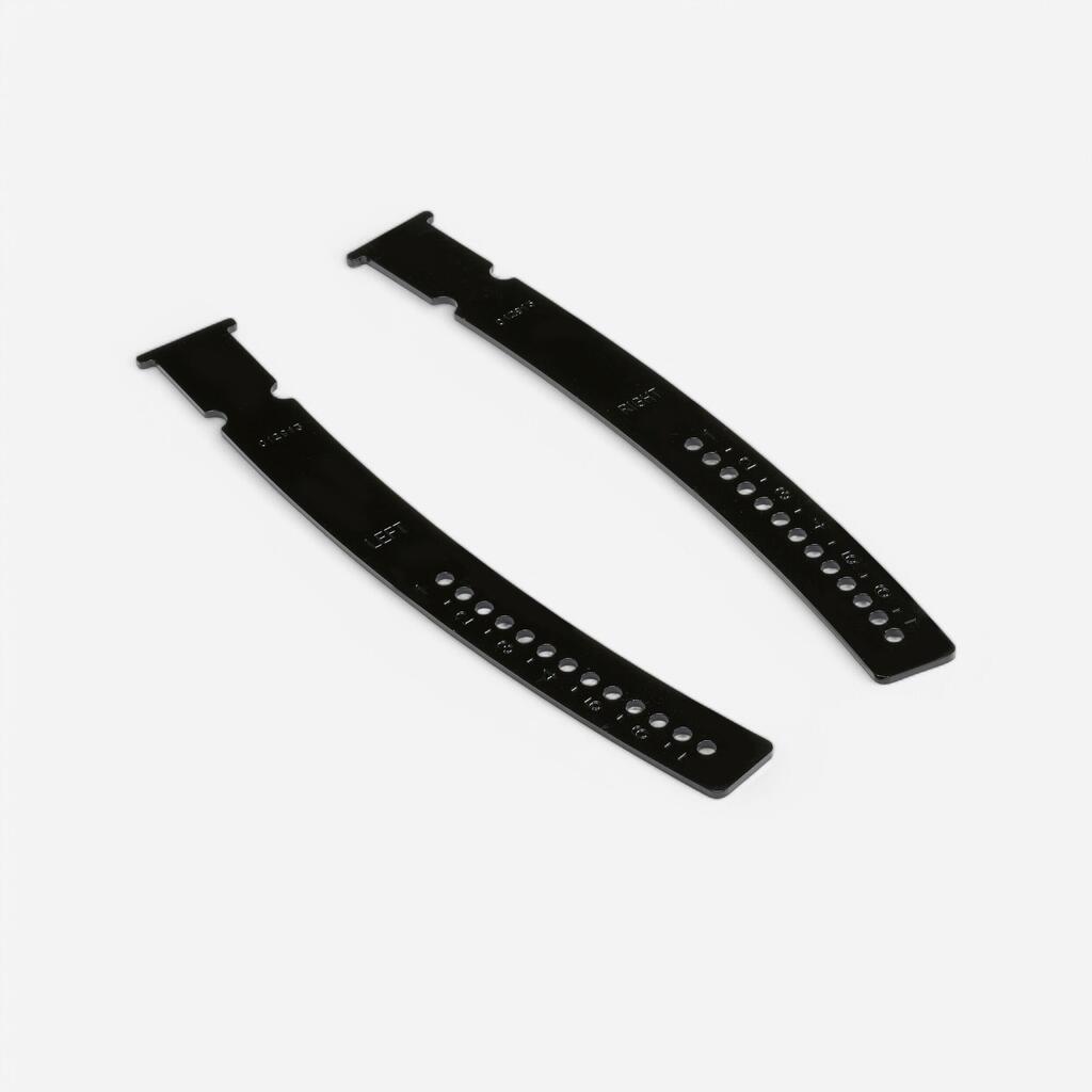 Long brake bar for mountaineering crampons
