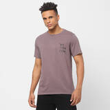 Men's Gym Cotton blend T-shirt Regular fit 500 - Mauve Print