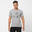 T-Shirt Herren Fitness Baumwolle dehnbar - 500 grau