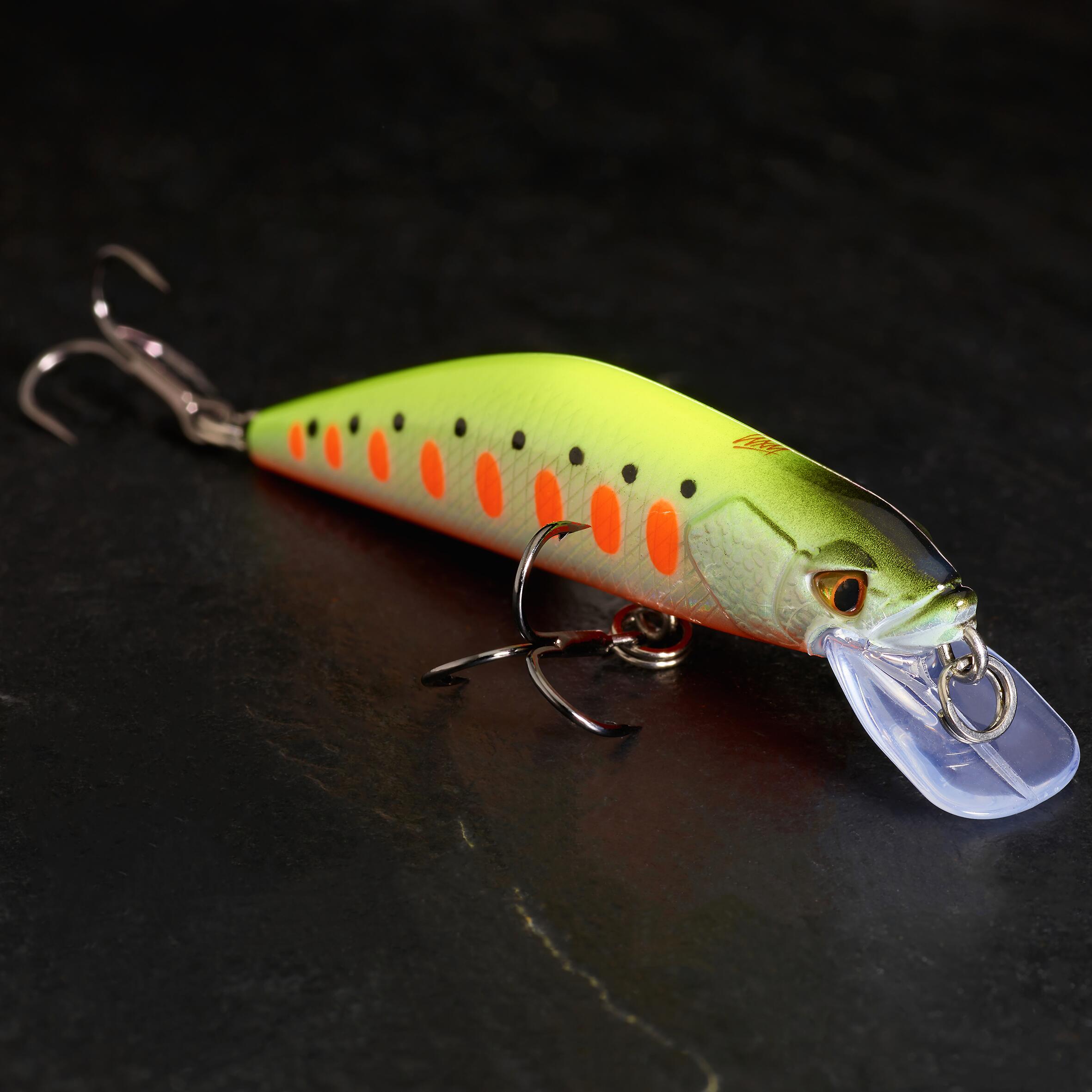 MINNOW HARD LURE FOR TROUT WXM MNWFS 70 US NEON YELLOW 2/4