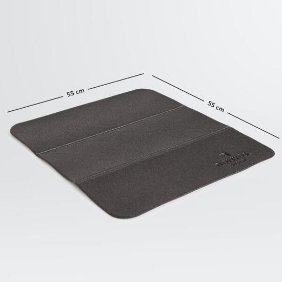 Tapis de protection sol pour materiel de fitness - taille s - 55x55 cm