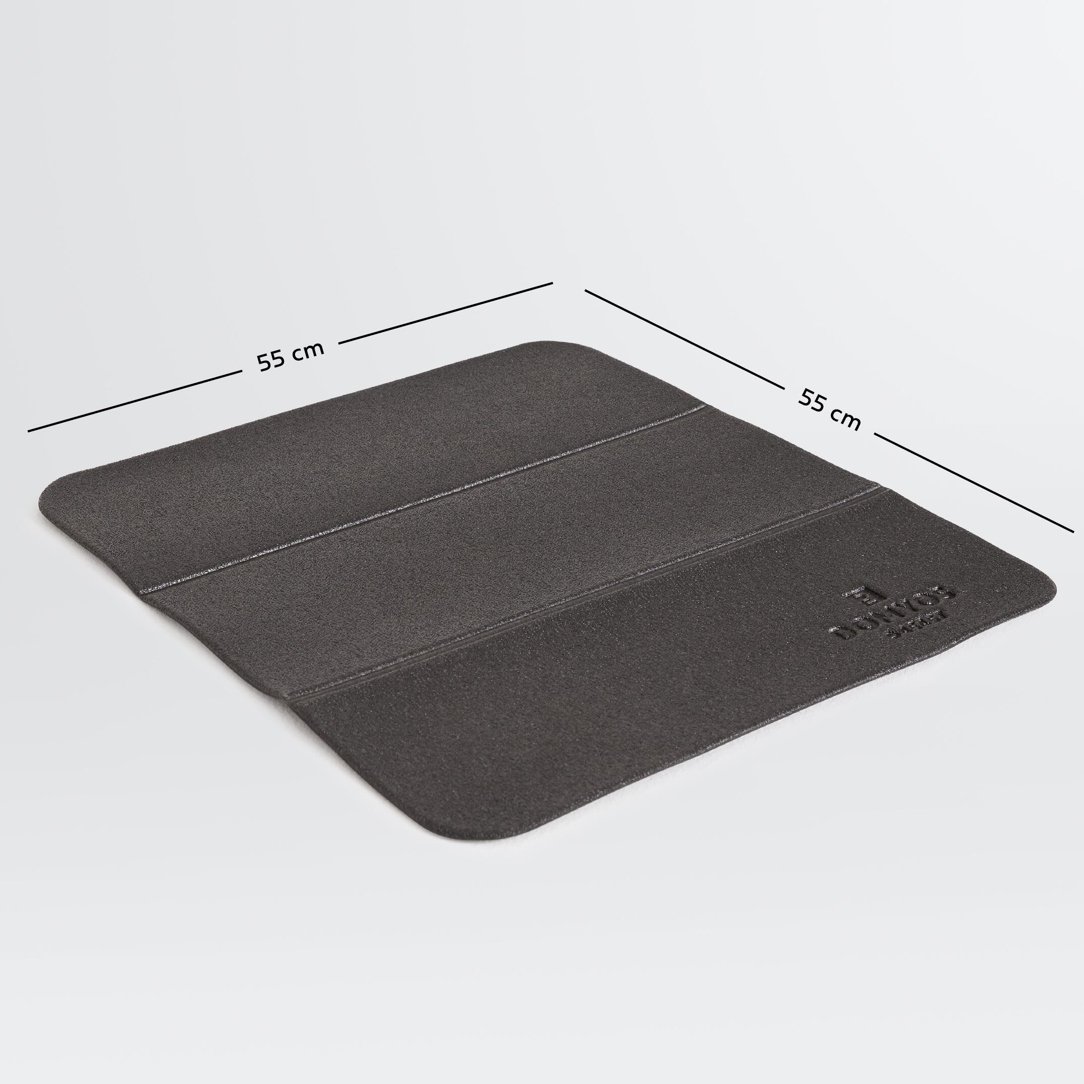 Lot De 2 Tapis De Protection Pour Tapis De Course - 60x30cm, 3mm D'épaisseur, PVC Antidérapant