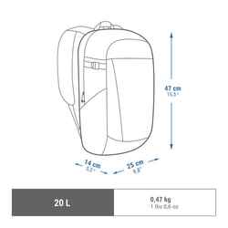 Σακίδιο πλάτης πεζοπορίας 20L - NH Arpenaz 100