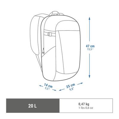 Sac à dos de randonnée nature - NH100 - 20 litres