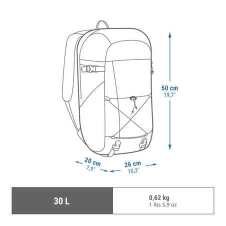 Σακίδιο πλάτης για πεζοπορία 30L - NH Arpenaz 100