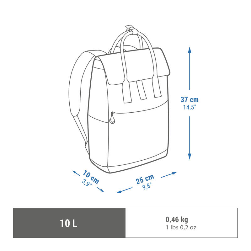 Mochila de montaña y senderismo 10L Quechua NH150 Square