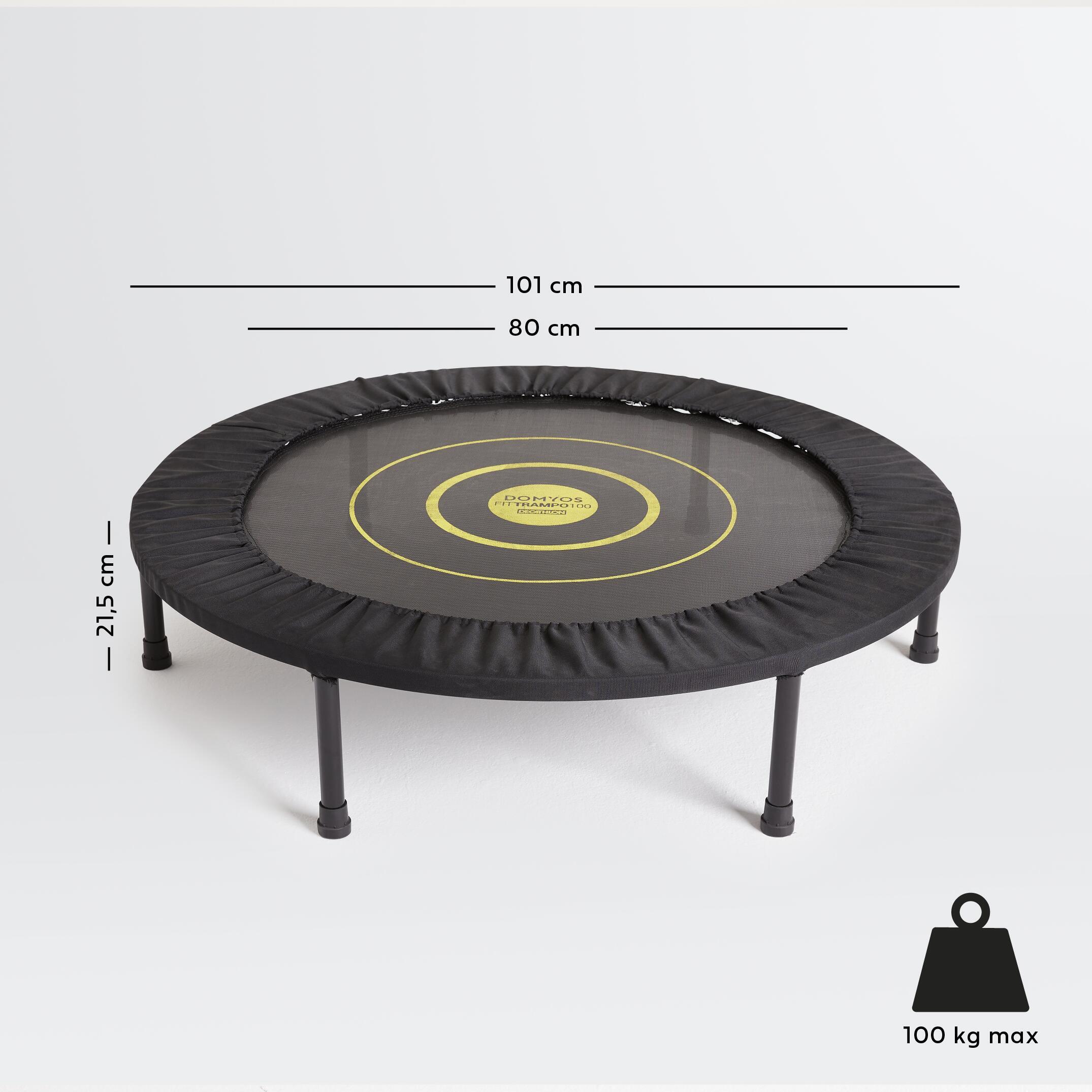 Segunda vida - Trampolín cama elástica Cardio Fitness Domyos Trampo 100 cm ha... 2/7