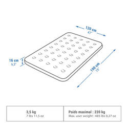 Air Basic Inflatable Camping Mattress -120 cm - 2-Person