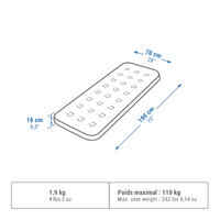 מזרן מתנפח לקמפינג AIR BASIC ‏‎70 ס"מ - אדם אחד