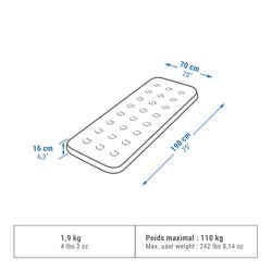 CAMPING AIR BASIC MATTRESS 70CM - 1 person