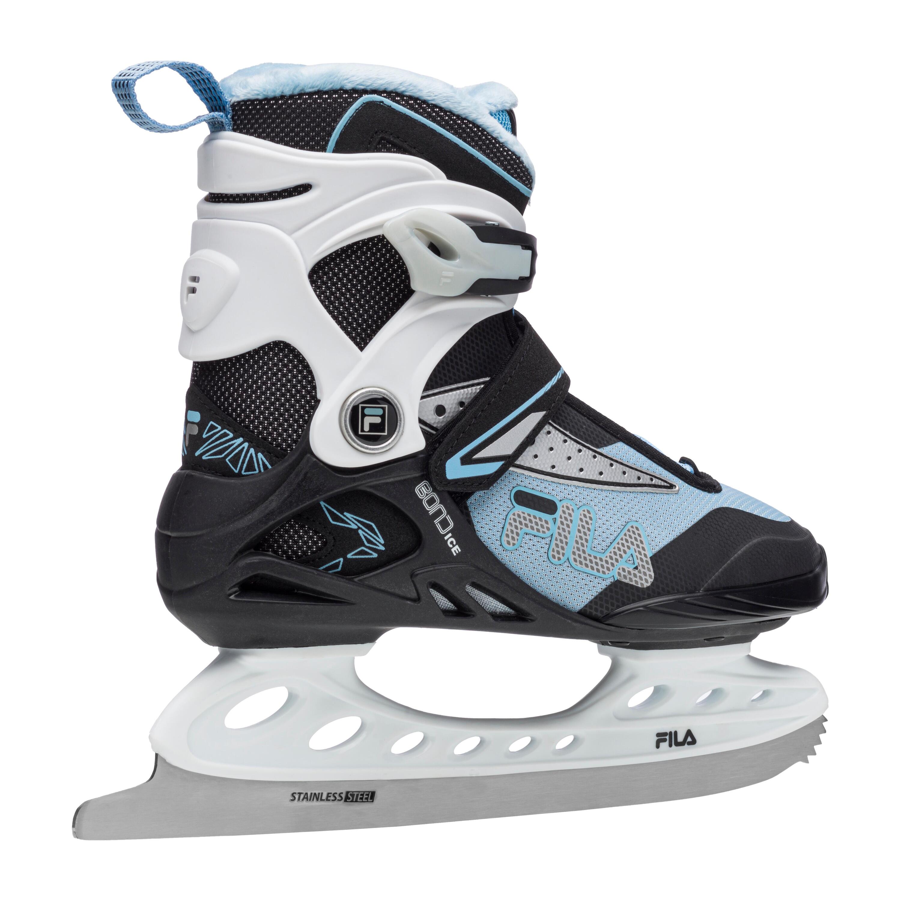 Patin à glace FILA BON noir et bleu femme 4/7