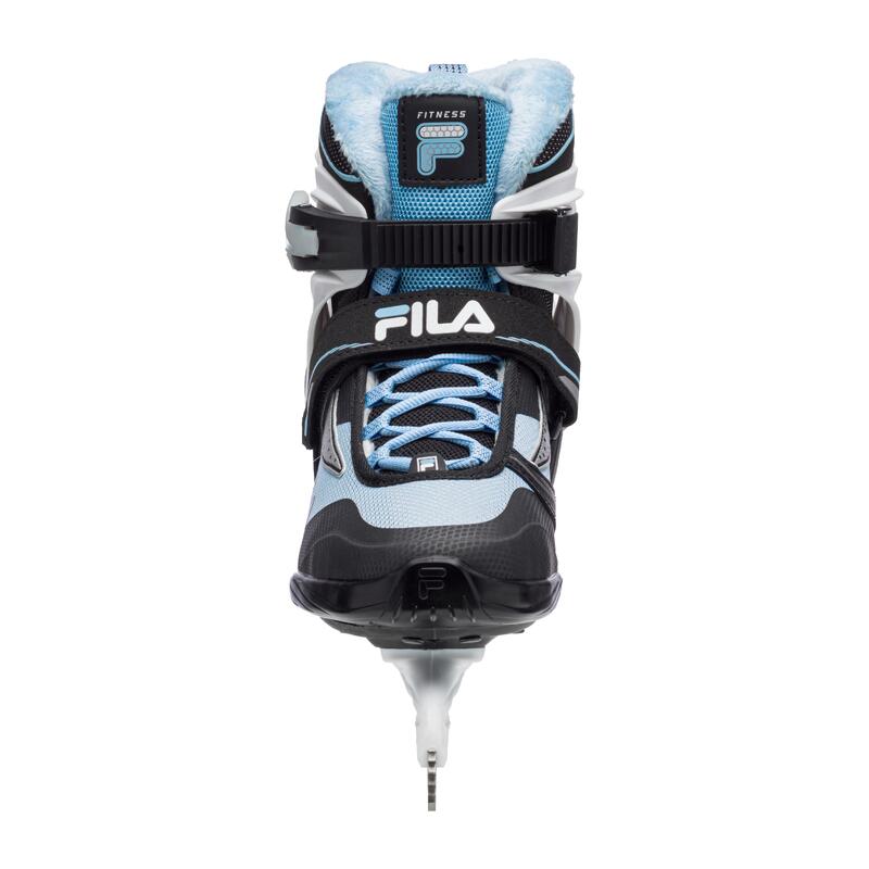 Patin à glace FILA BON noir et bleu femme