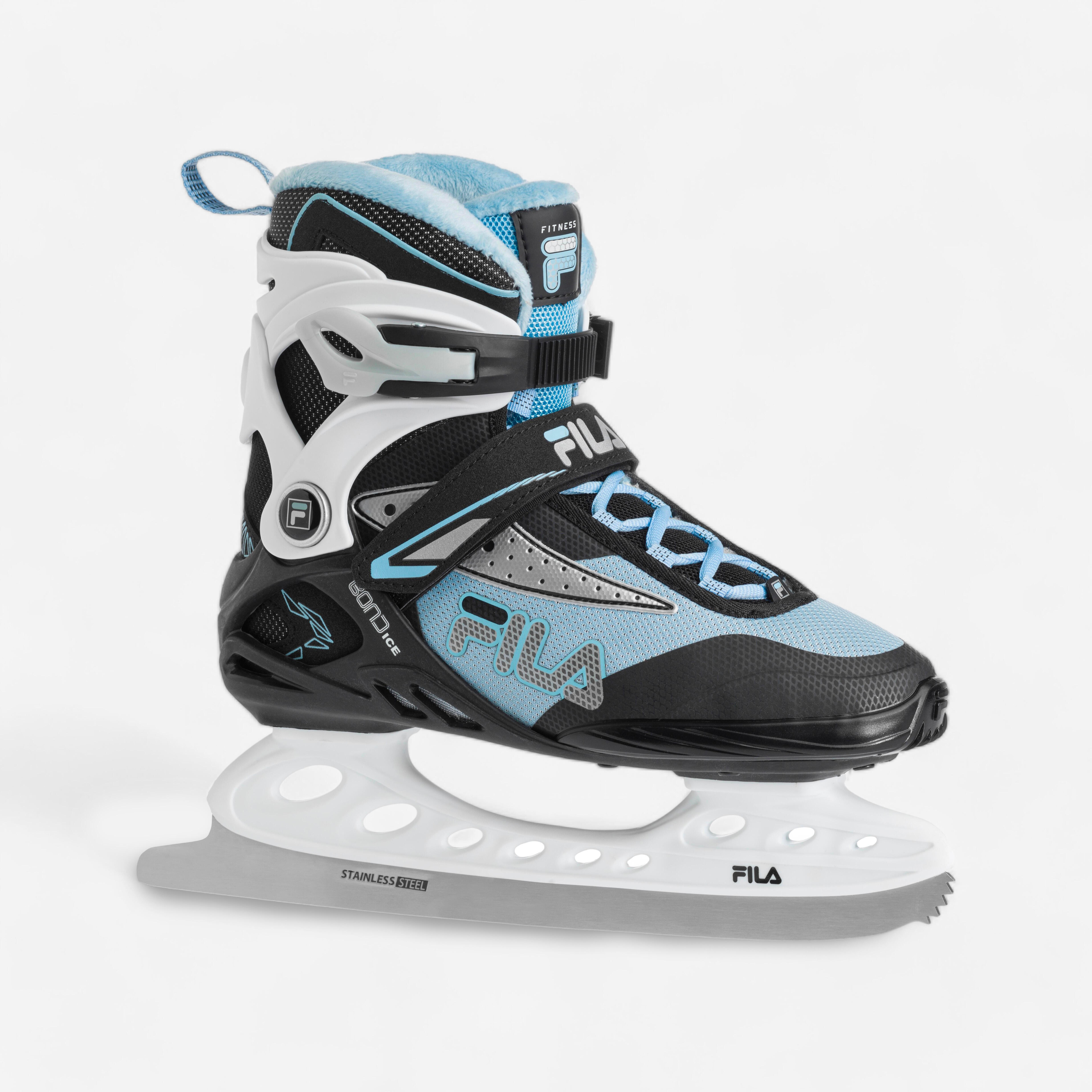 Fila - Patin À Glace Fila Bon Noir Et Bleu Femme - Patins À Glace - Patinage Sur Glace / Hockey Sur Glace - - 38 - Decathlon