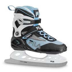 Patin à glace FILA BON noir et bleu femme