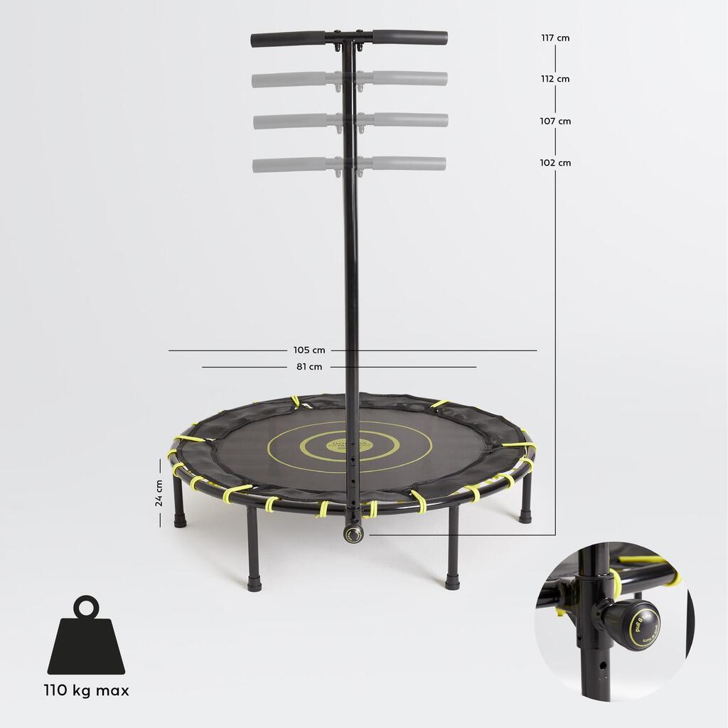 Fitness Trampoline Fit Trampo 500 with Front Bar