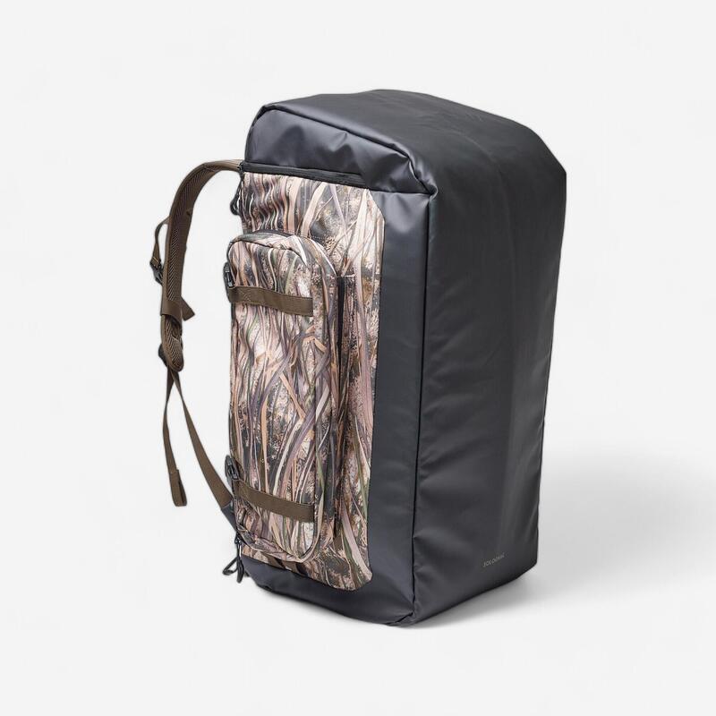 Mochila Caza Solognac 90 l Multibolsillos Perlante Camuflaje Marisma