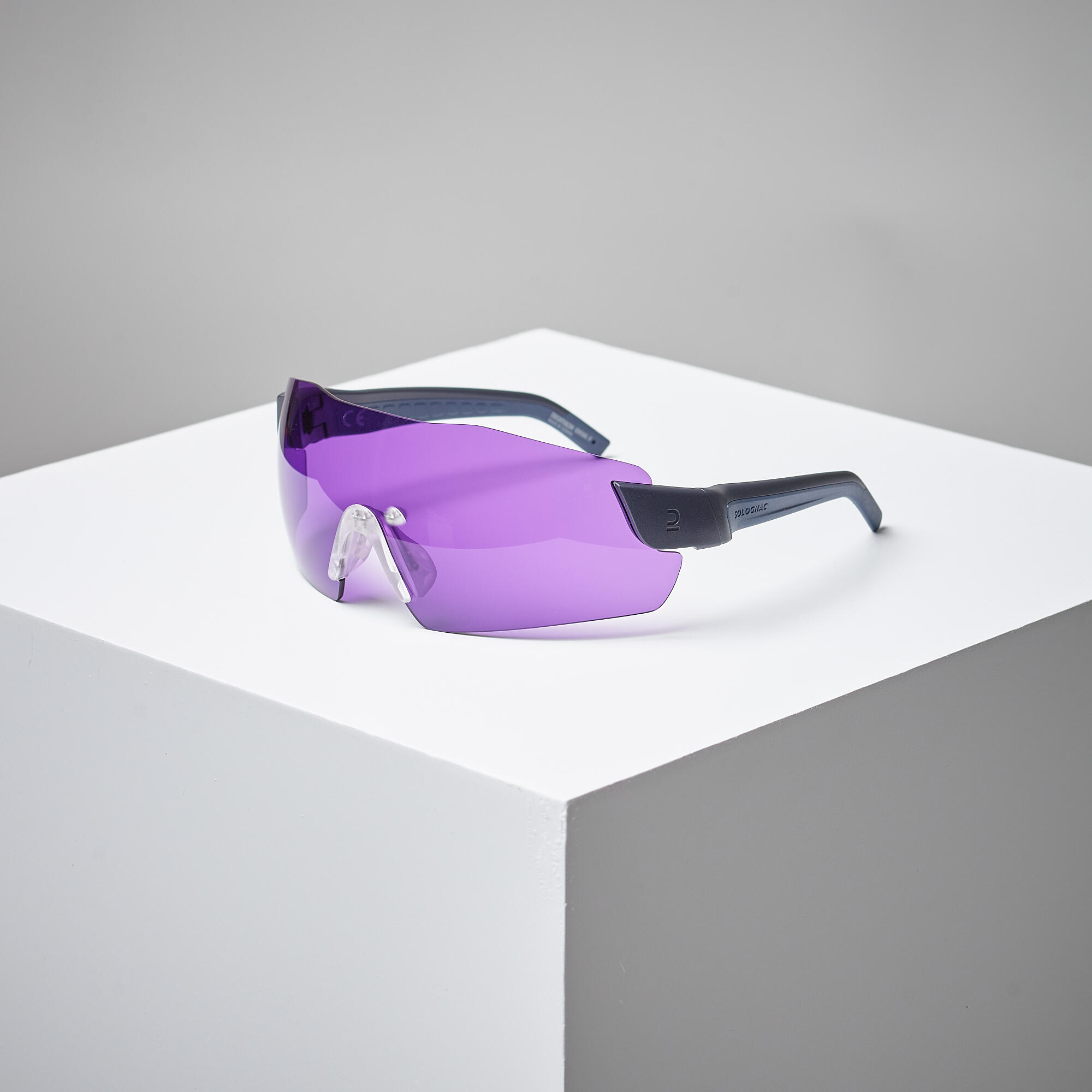 SAFETY GLASSES FOR CLAY PIGEON SHOOTING 500 PURPLE CATEGORY 3 1/6