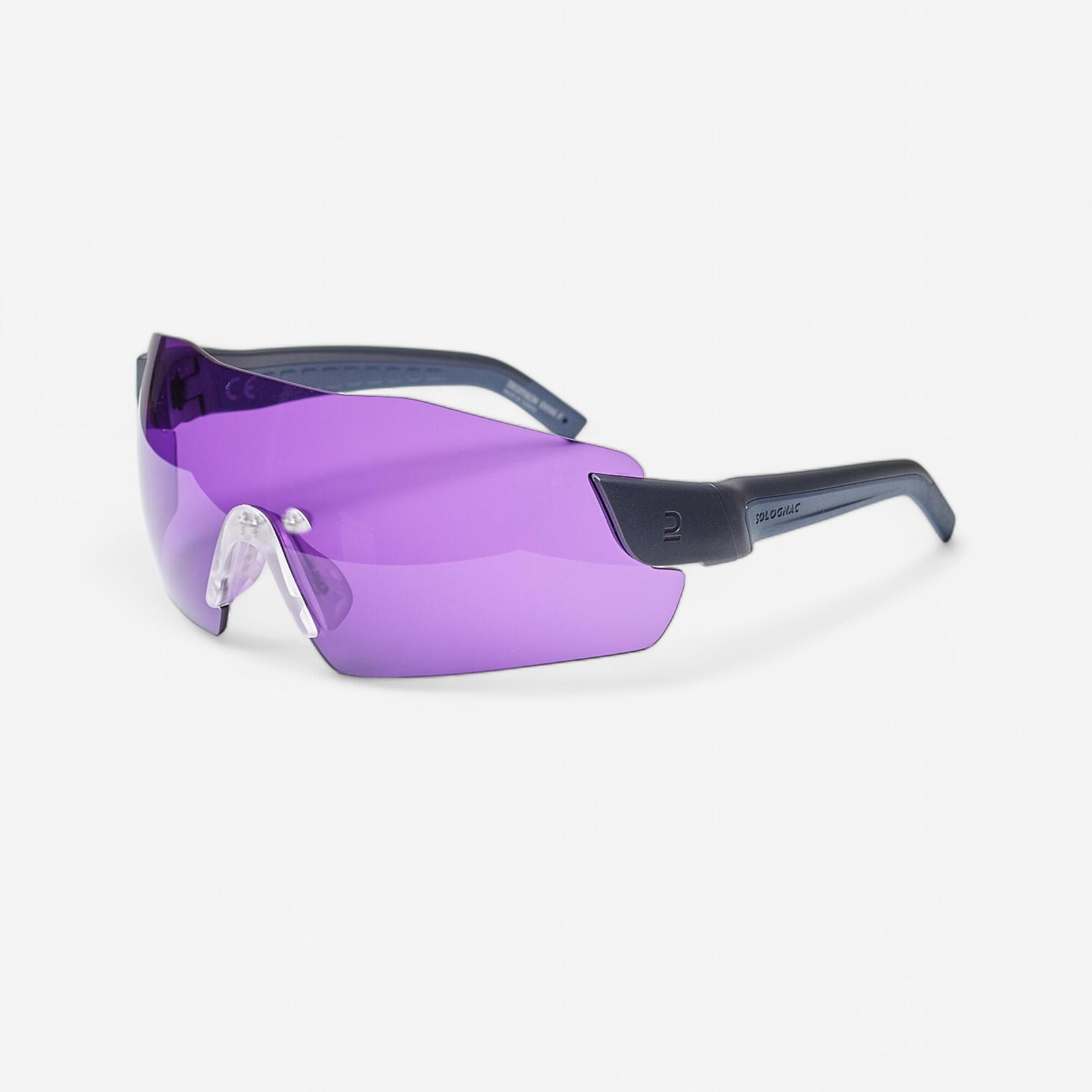 Occhiali protettivi tiro a volo CLAY 500 lilla CAT2 SOLOGNAC | DECATHLON