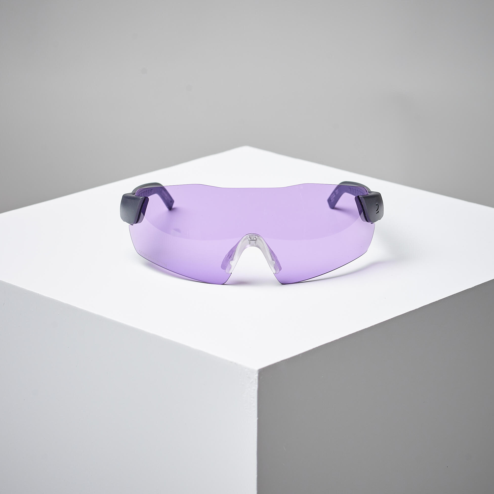SAFETY GLASSES FOR CLAY PIGEON SHOOTING 500 PURPLE CATEGORY 2 2/6