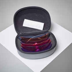 SAFETY GLASSES KIT FOR CLAY PIGEON SHOOTING CLAY 500, 4 INTERCHANGEABLE LENSES